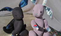 Poseable Plush Bunnies